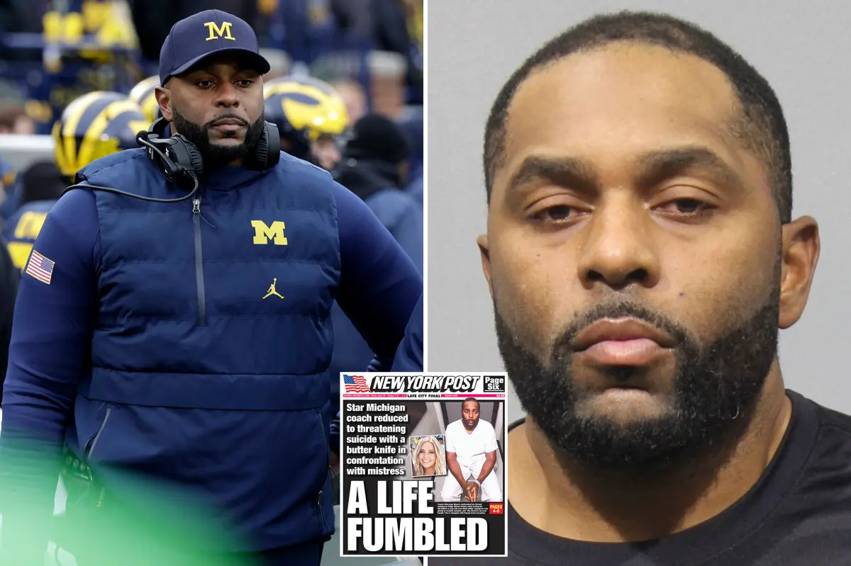 Ex-University of Michigan football coach Sherrone Moore’s mugshot released